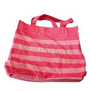 NWT Victoria's Secret Pink Canvas Tote Carry On Getaway Day Bag